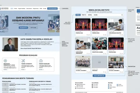 Mockup dokumentasi sekolah